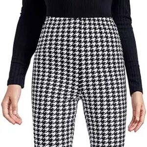 Black and White Houndstooth Women's Pants